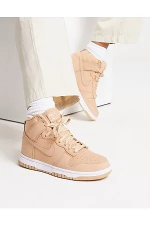 Nike Dunk High - Sneakers alte color cuoio