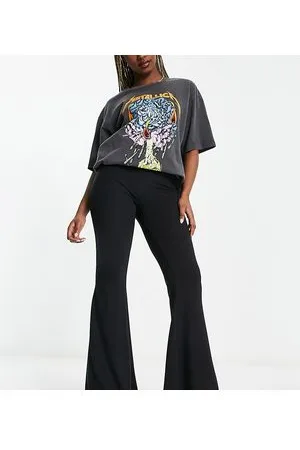 Missguided Pantaloni a zampa neri