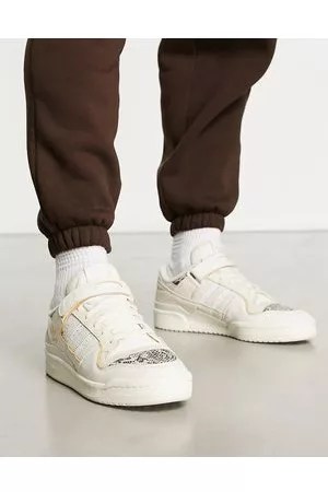 adidas Forum 84 Low - Sneakers basse bianche con dettaglio pitonato