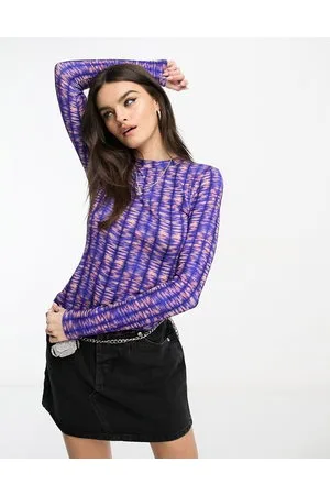 Whistles Top a maniche lunghe con stampa tie-dye