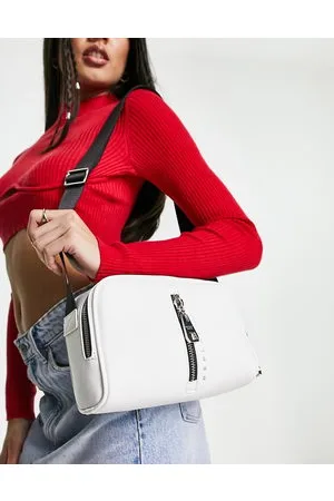 Replay Borsa da spalla bianca