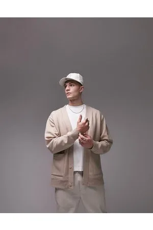 Topman Cardigan oversize color pietra