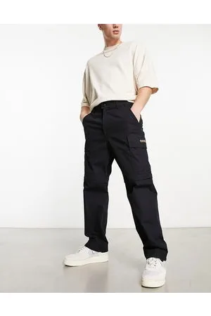 Napapijri Manabi - Pantaloni cargo neri con fondo rimovibile con zip