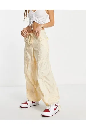 Motel Pantaloni ampi stile paracadutista écru
