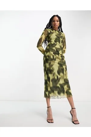 & OTHER STORIES Vestito midi in rete con stampa
