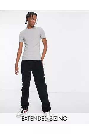 ASOS T-shirt girocollo attillata in misto cotone mélange