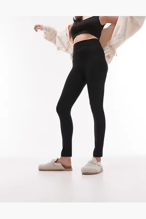 Topshop Leggings a vita alta neri