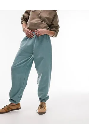 Topshop Joggers con polsino oversize lavaggio vintage color spugna di mare in coordinato