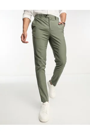 Gianni Feraud Pantaloni da abito skinny verdi