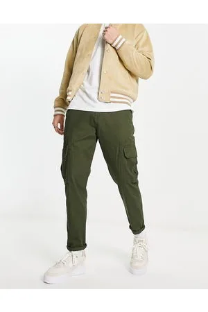 New Look Pantaloni cargo affusolati kaki