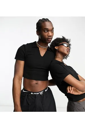 COLLUSION Unisex - Polo nera