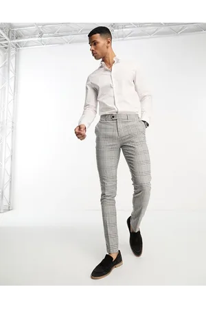 Gianni Feraud Uomo Pantaloni slim & skinny - Pantaloni skinny a quadri