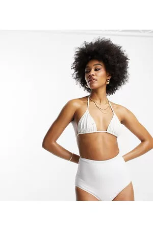 ASOS ASOS DESIGN Tall - Mix and Match - Slip bikini a vita alta bianchi