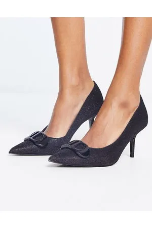 Dune London - Décolleté nere con tacco e dettaglio in metallo