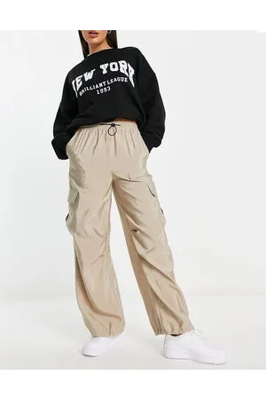 Miss Selfridge Pantaloni cargo extra larghi color pietra stile paracadutista