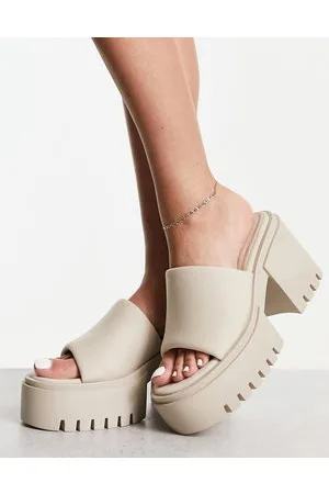 Public Desire Sabeena - Sabot sporco con tacco e suola spessa