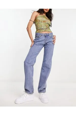 Weekday Arrow - Jeans dritti a vita bassa lavaggio novel