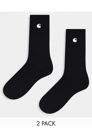 Carhartt Madison - Confezione da 2 paia di calzini neri