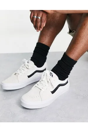Vans SK8-Low - Sneakers basse bianche con riga nera laterale