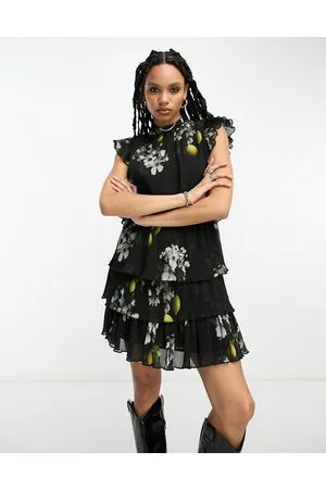 AllSaints Antheia Eugenia - Vestito corto nero
