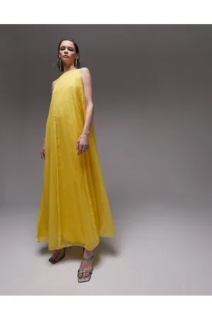 Topshop Vestito midi senza maniche a pannelli