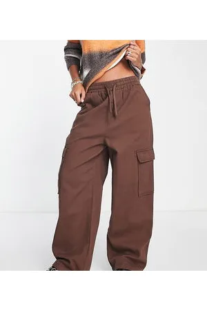 COLLUSION Pantaloni cargo marroni