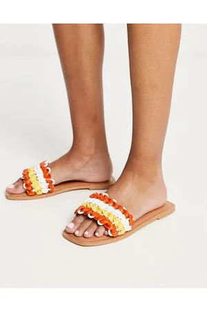 ASOS Flora - Sandali bassi intrecciati