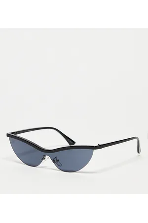 Jeepers Peepers Occhiali da sole - In esclusiva x ASOS - - Occhiali da sole neri con parte superiore a contrasto