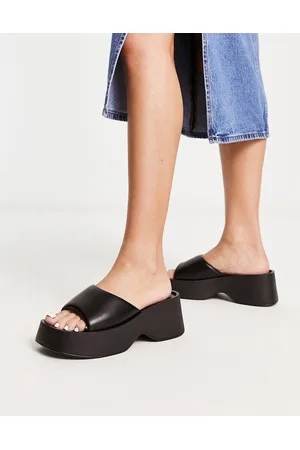 Glamorous Sandali neri con plateau