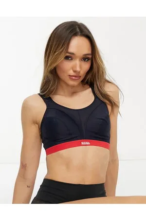 Shock Absorber Classic - Reggiseno sportivo a sostegno elevato blu navy e rosso coppa D+