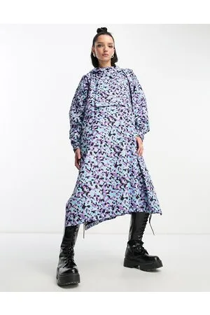Noisy May Poncho impermeabile taglio lungo con motivo mimetico