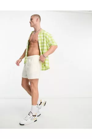 Farah Huntington - Camicia a maniche corte lime con colletto con rever