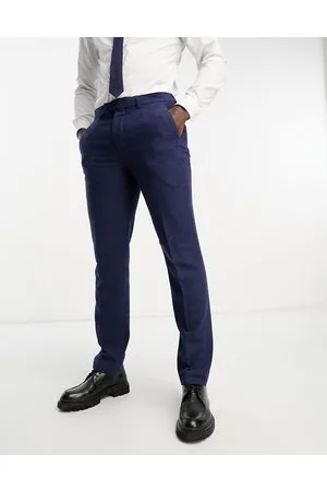 Harry Brown Wedding - Pantaloni da abito slim in misto lana