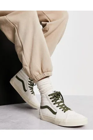 Vans SK8-Hi - Sneakers alte color marshmallow vintage con dettagli colorati