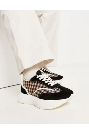 Good News Goodnews - Kook - Sneakers nere a quadretti con suola spessa