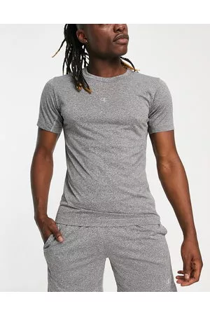 Champion Training - T-shirt con logo piccolo grigia