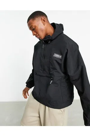 adidas Adventure Premium - Giacca in poliestere nera con zip corta