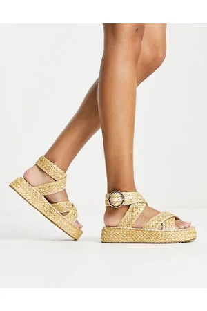 ASOS Journey - Espadrilles in rafia neutre