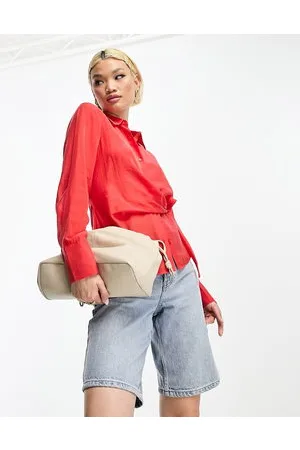 & OTHER STORIES Camicia rossa con allacciatura avvolgente