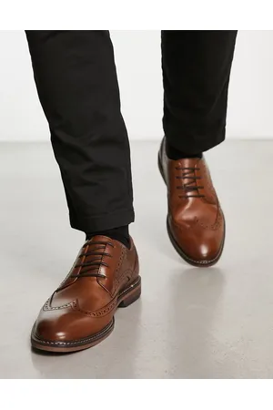 Schuh Raffe - Scarpe brogue in pelle marrone