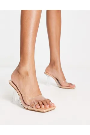SIMMI Shoes Donna Sandali sabot con tacco - Simmi London - Caelina - Sabot trasparenti con tacco