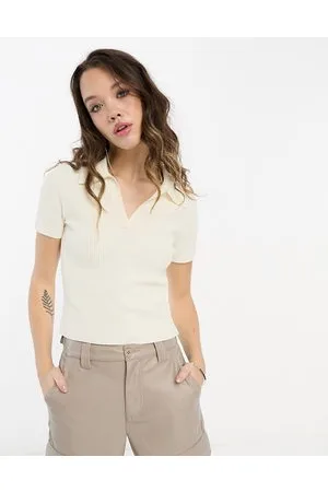 & OTHER STORIES Polo in maglia bianca