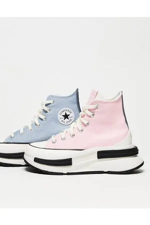Converse Run Star Legacy CX Hi - Sneakers alte blu e rosa