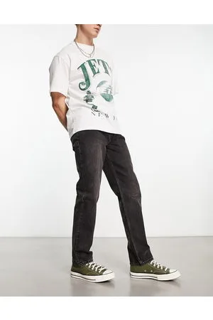 AllSaints Curtis - Jeans dritti nero slavato