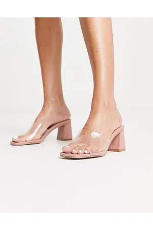 ASOS Hero - Sabot con tacco largo trasparenti