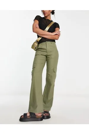 Heartbreak Pantaloni a fondo ampio cargo kaki