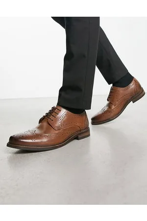 Schuh Rowland - Scarpe brogue in pelle color cuoio