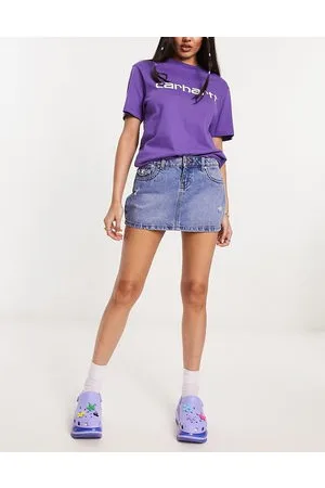 Noisy May Minigonna in denim a vita bassa