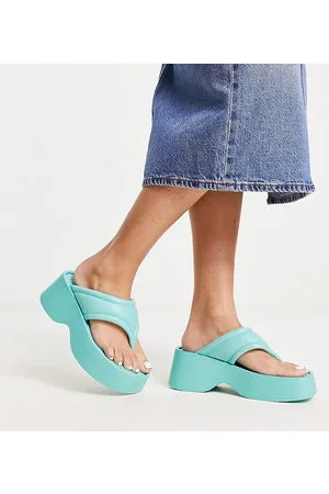 London Rebel London Rebel Wide Fit - Sandali flatform infradito