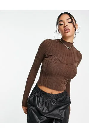 I saw it first Maglione stile corsetto con cuciture
